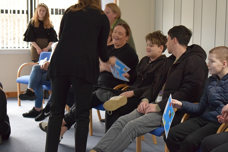 Kyran receiving his Star Award