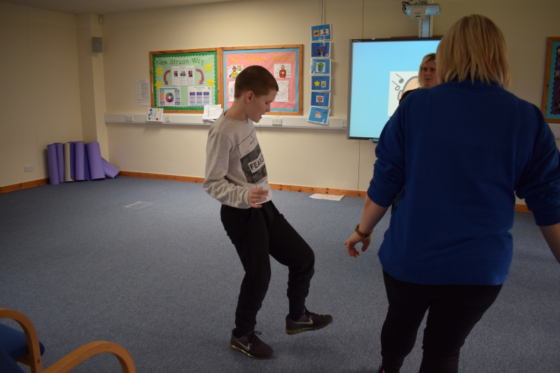Boy dancing