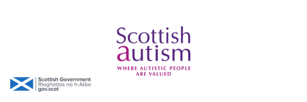 Scottish Autism logo and The Scottish Government logo